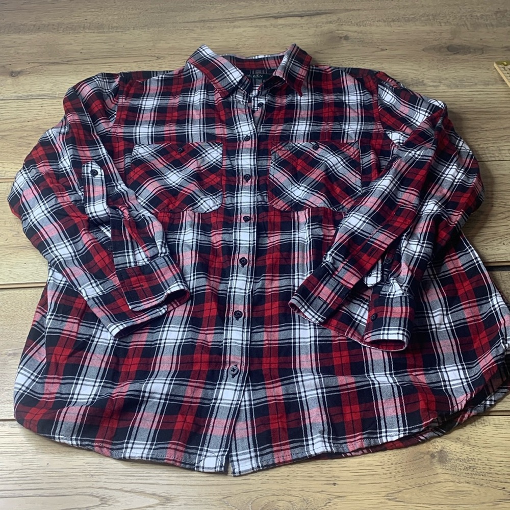Women’s Lauren Ralph Lauren Plaid Shirt Size 1XL